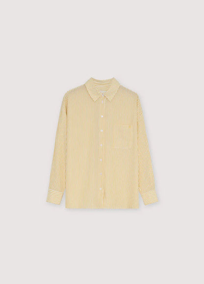 Alheli Woman Shirt Mimosa Yellow Stripes The New Society BEBE Concept 