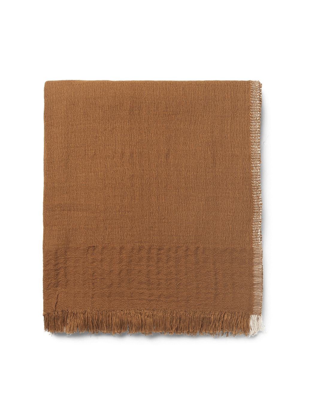 Pled z mieszanki bawełny, wełny merino i lnu Weaver Throw Ferm Living BEBE Concept 