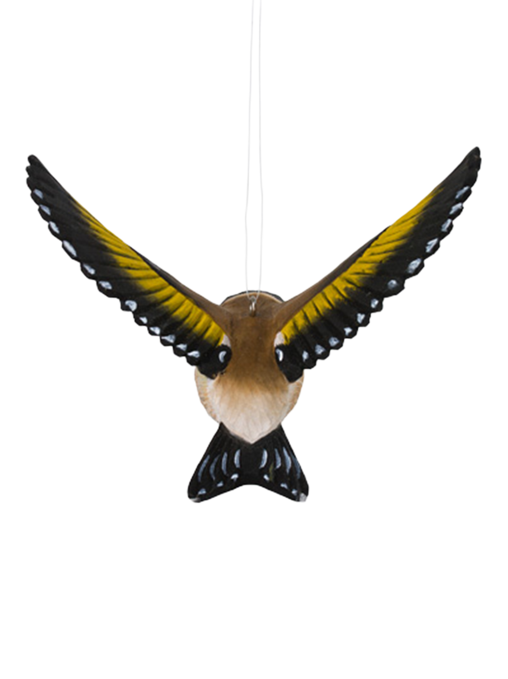 Drewniana dekoracyjna zawieszka Szczygieł Wildlife Garden BEBE Concept 