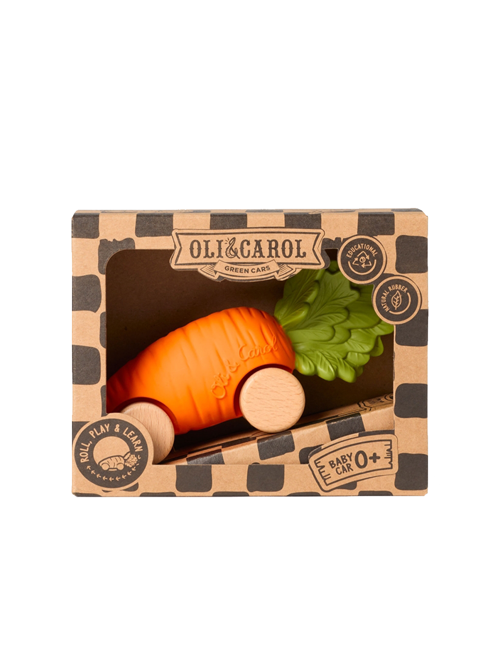Pierwszy samochodzik z kauczuku Oli &amp; Carol BEBE Concept 