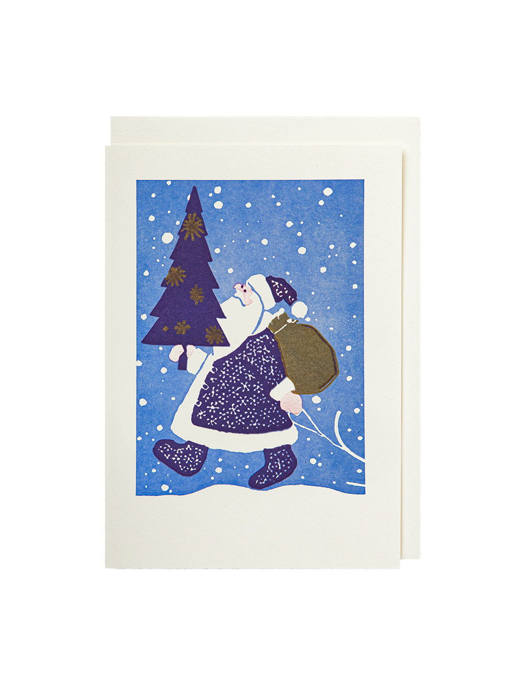 Ozdobna kartka z kopertą Vintage Father Christmas Archivist Gallery BEBE Concept 