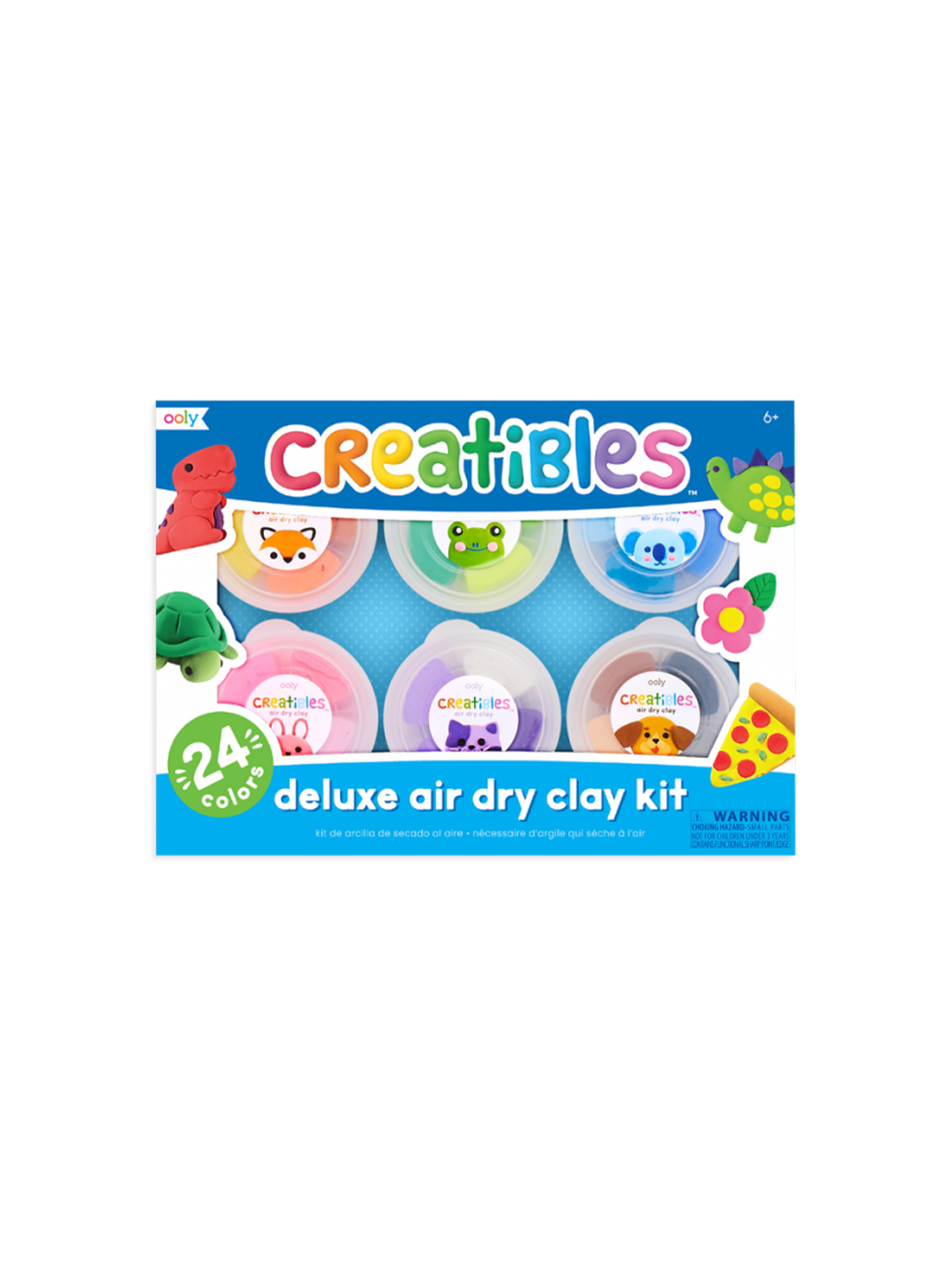 Modelina lekkolina Creatibles Air Dry Clay Kit 24 kolory Ooly BEBE Concept 