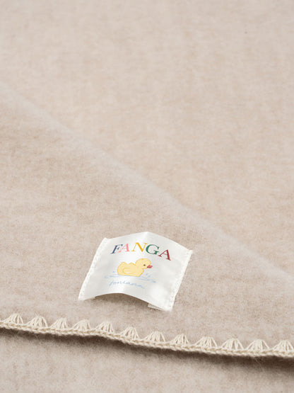 Wełniany kocyk niemowlęcy Fanga Erba OATMEAL MELANGE