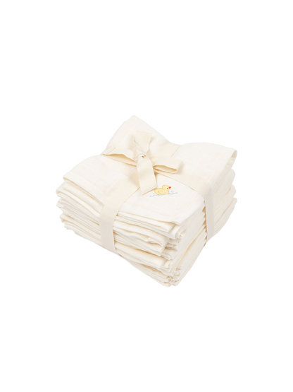 Zestaw pieluszek muślinowych Fanga Nuvoli 10-pack ANTIQUE WHITE