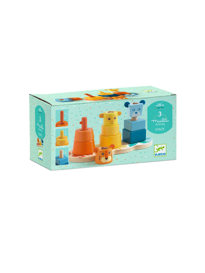 Drewniana układanka zwierzątka Multi Stack Djeco BEBE Concept 