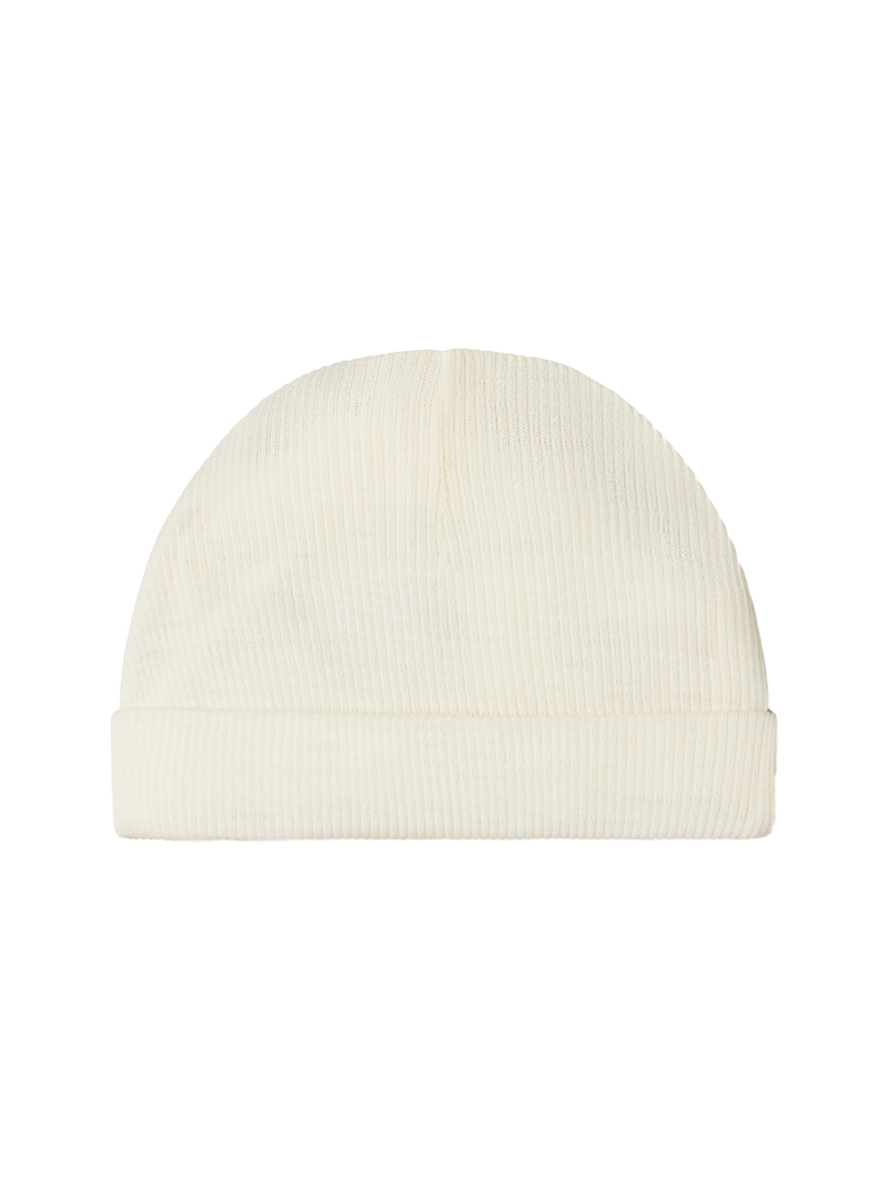 Czapeczka niemowlęca z merino Aiko Rib MarMar Copenhagen BEBE Concept 