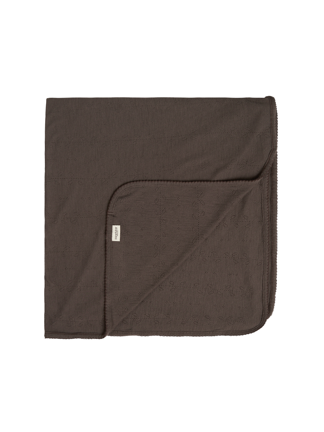 Kocyk niemowlęcy z wełny merino Alida Pointelle MarMar Copenhagen BEBE Concept 