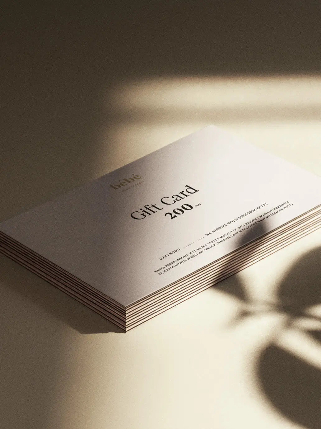 karta podarunkowa BÉBÉ Concept BEBE Concept 