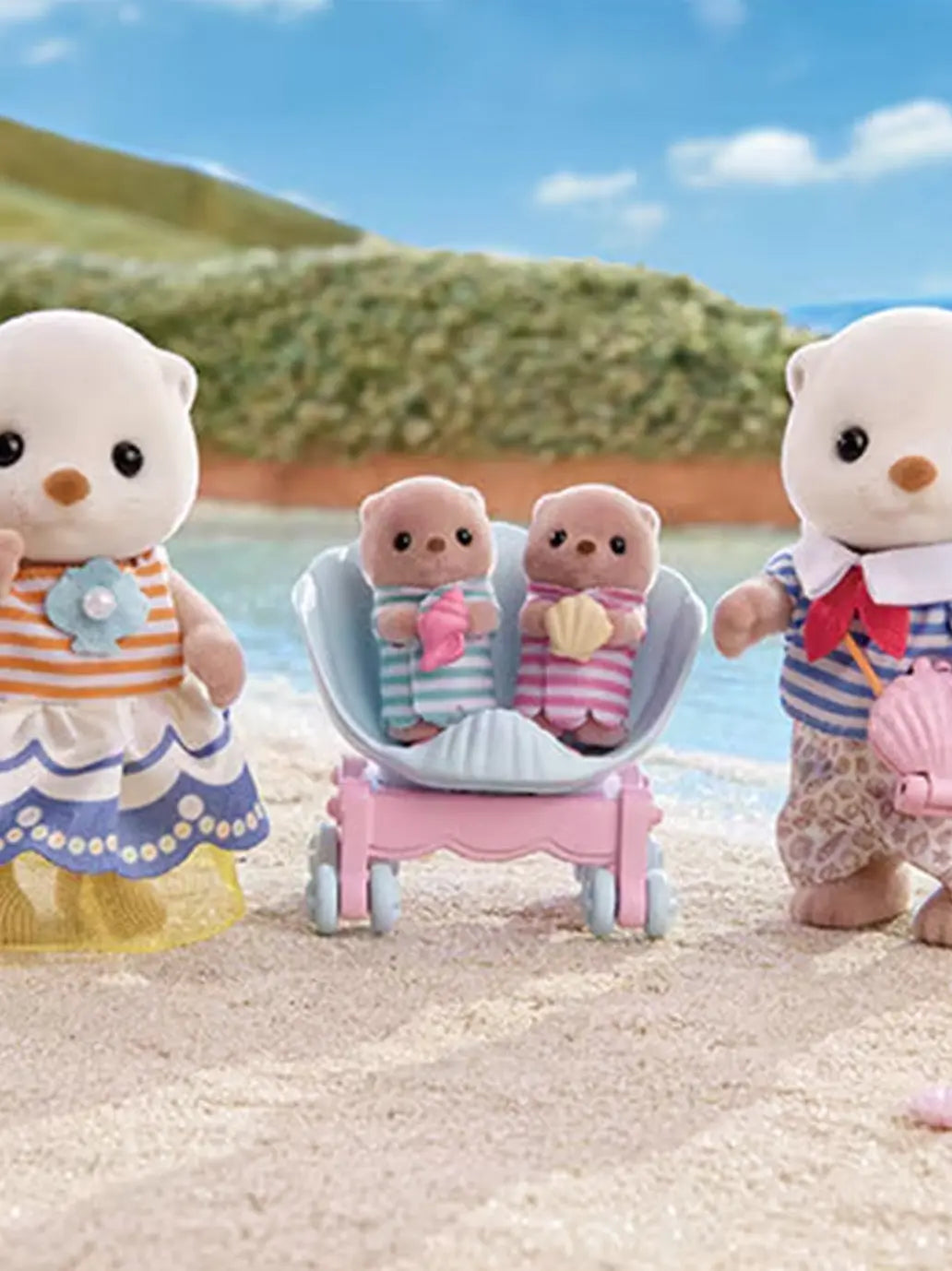 Kolekcjonerskie figurki rodzina Wydry Morskie Sylvanian Families BEBE Concept 