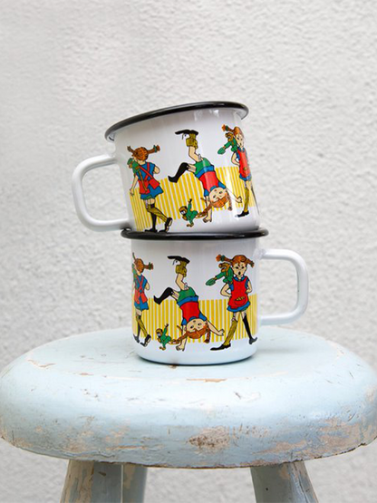 Emaliowany kubek retro Pippi 3.7 dl Muurla BEBE Concept 
