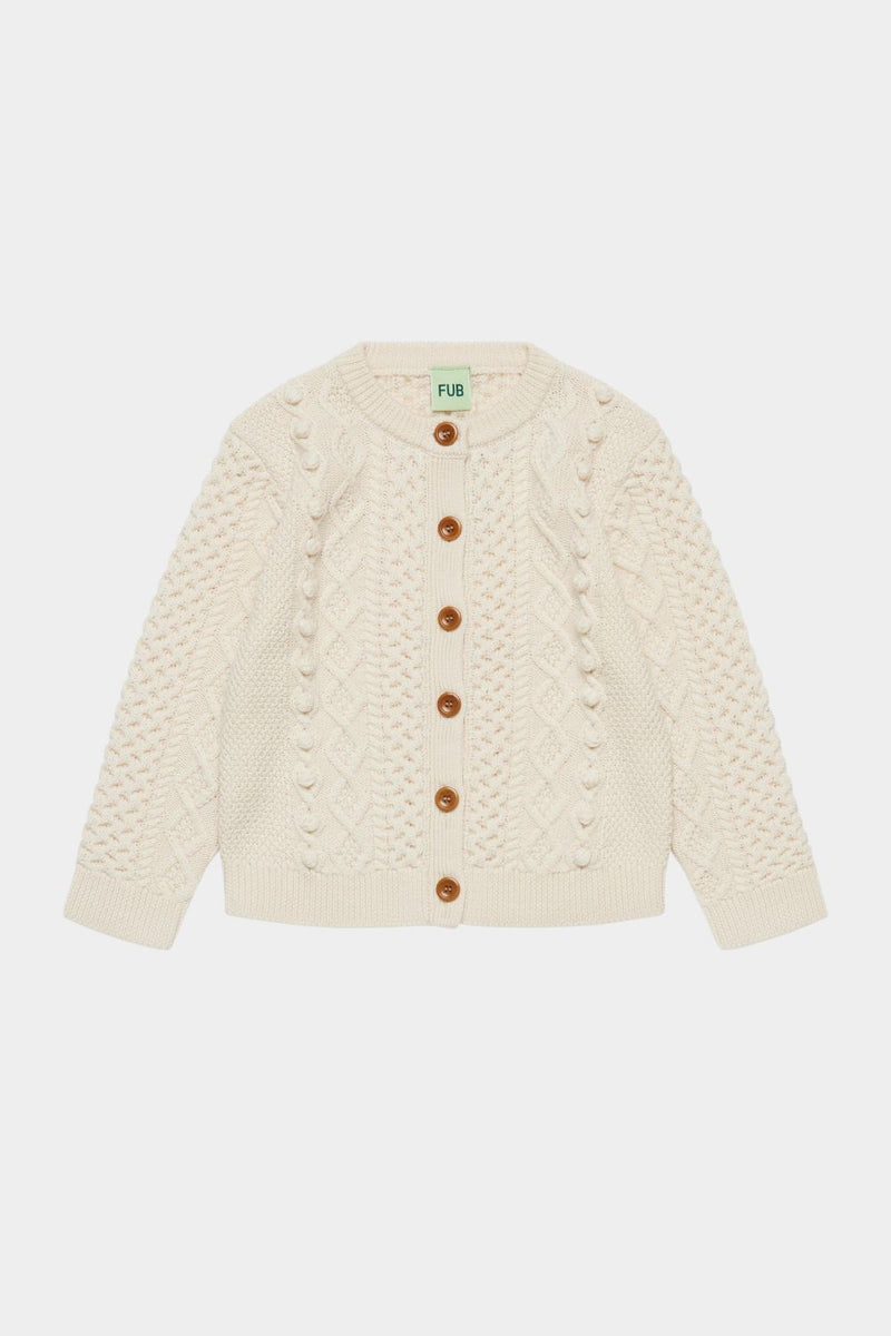 Sweter z wełny merino Aran Cardigan