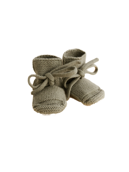 botines suaves de lana merino ARTICHOKE