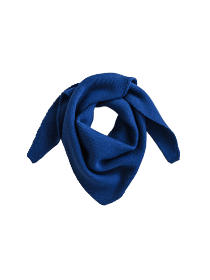 Sciarpa triangolare in lana merino Josephina COBALT BLUE