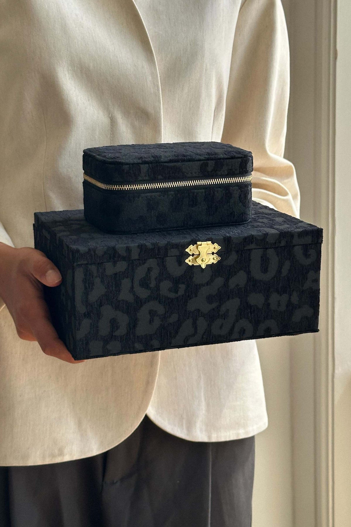 Etui na biżuterię Large Leo Black