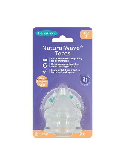 smoczki do szklanej butelki Lansinoh Natural Wave® 2 szt Lansinoh BEBE Concept 