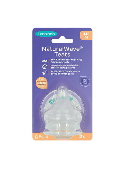 smoczki do szklanej butelki Lansinoh Natural Wave® 2 szt Lansinoh BEBE Concept 