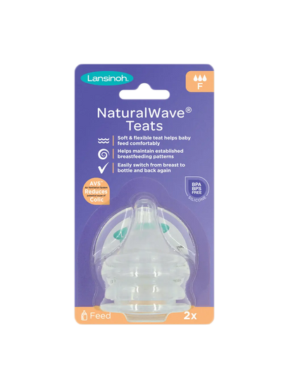 smoczki do szklanej butelki Lansinoh Natural Wave® 2 szt Lansinoh BEBE Concept 