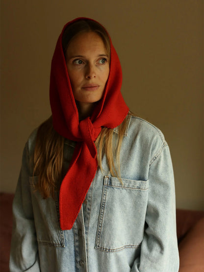 Josephina Merino Wool Scarf RED