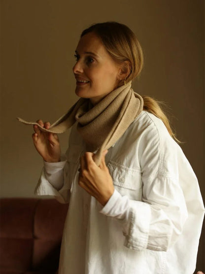 Josephina Merino Wool Scarf SAND