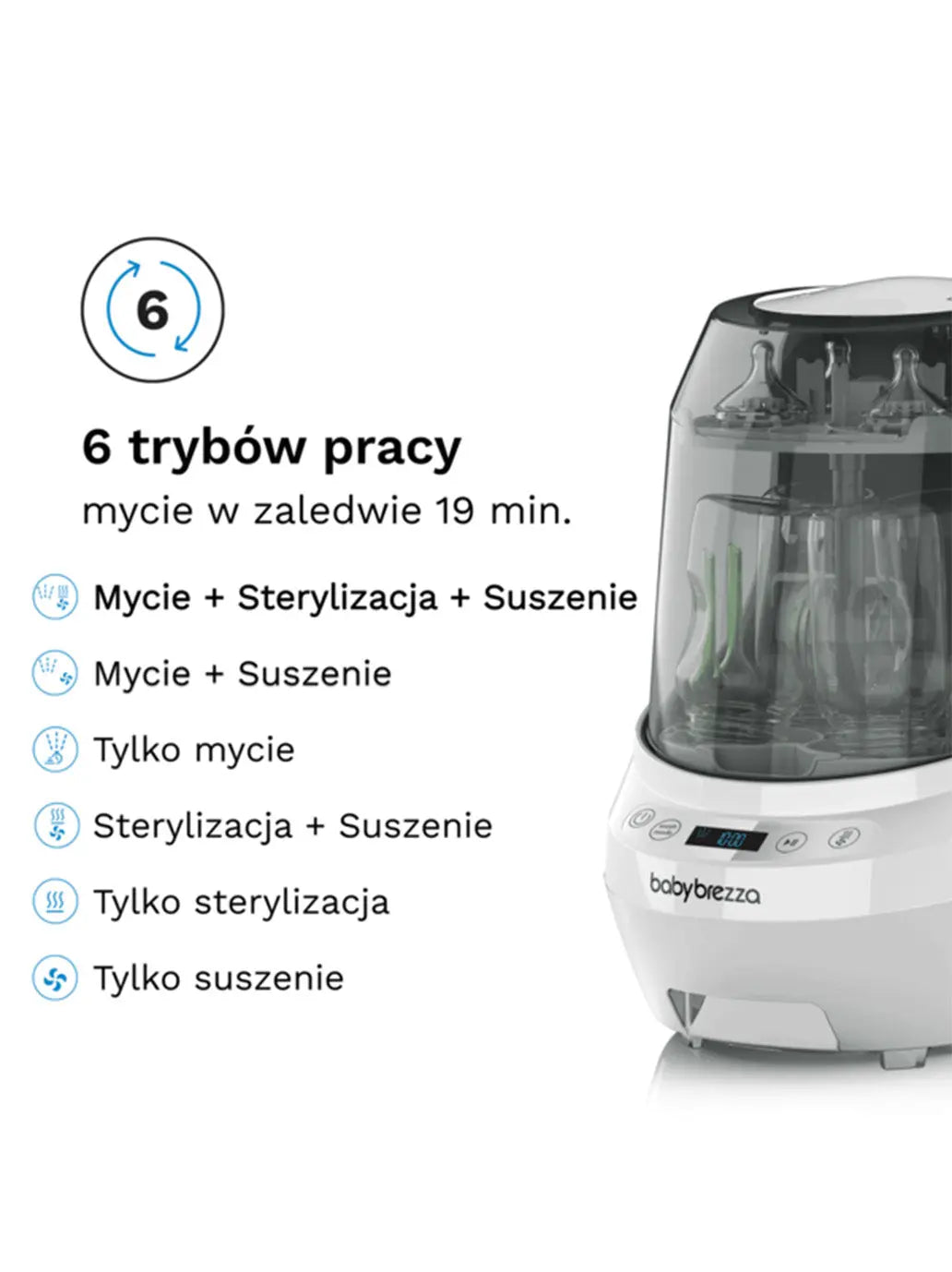 Urządzenie do mycia i sterylizacji Baby Brezza Bottle Washer Pro Baby Brezza BEBE Concept 