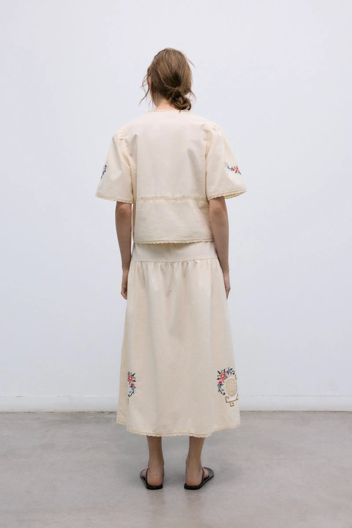 Narcise Woman Skirt Ecru The New Society BEBE Concept 
