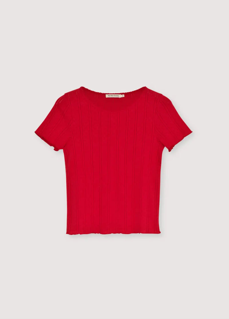 Romero Woman Tee Tulip Red The New Society BEBE Concept 