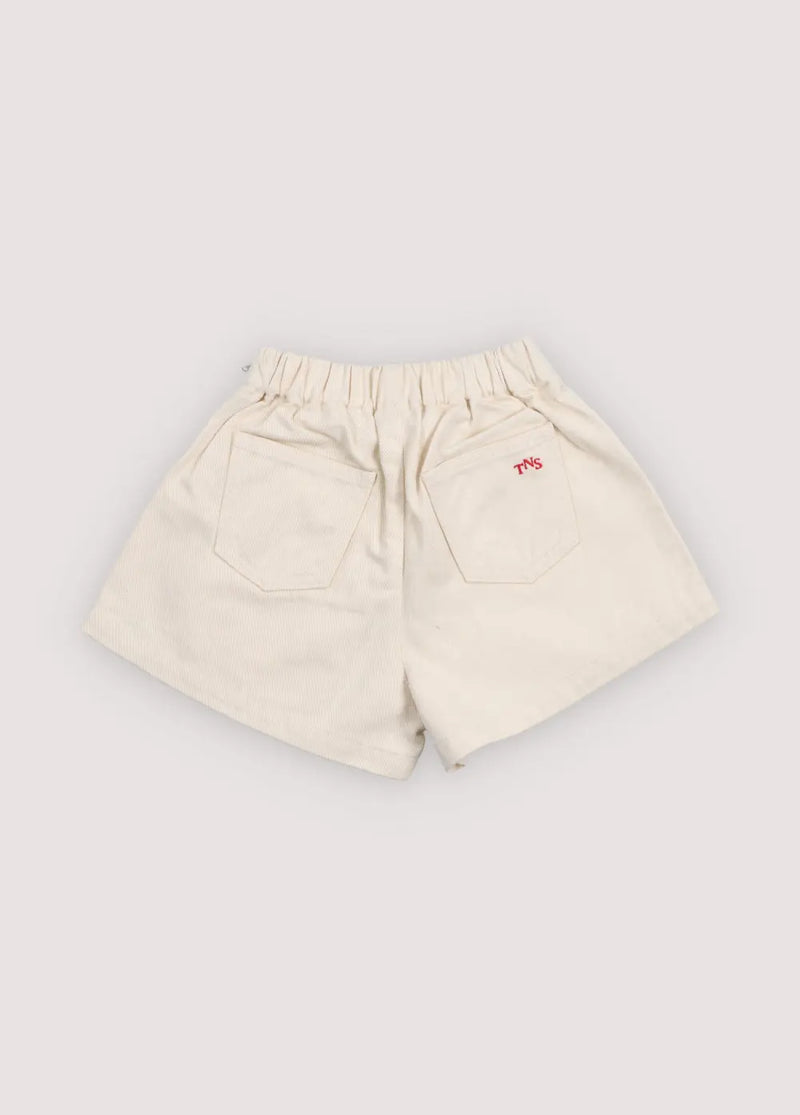 Malva Short Flower Embroidery Natural Denim The New Society BEBE Concept 