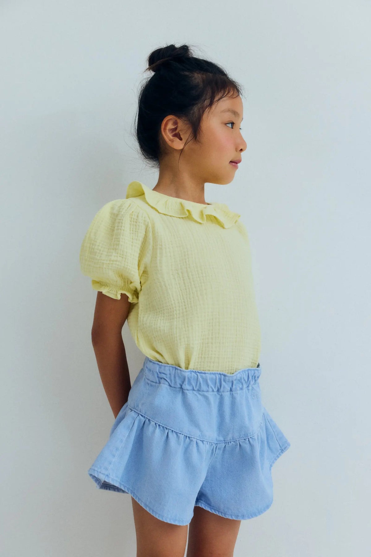 Bellis Short Light Denim The New Society BEBE Concept 