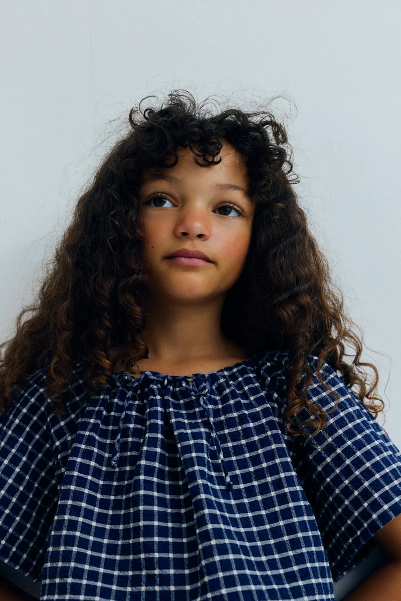 Jasmine Blouse Summer Midnight Checks The New Society BEBE Concept 