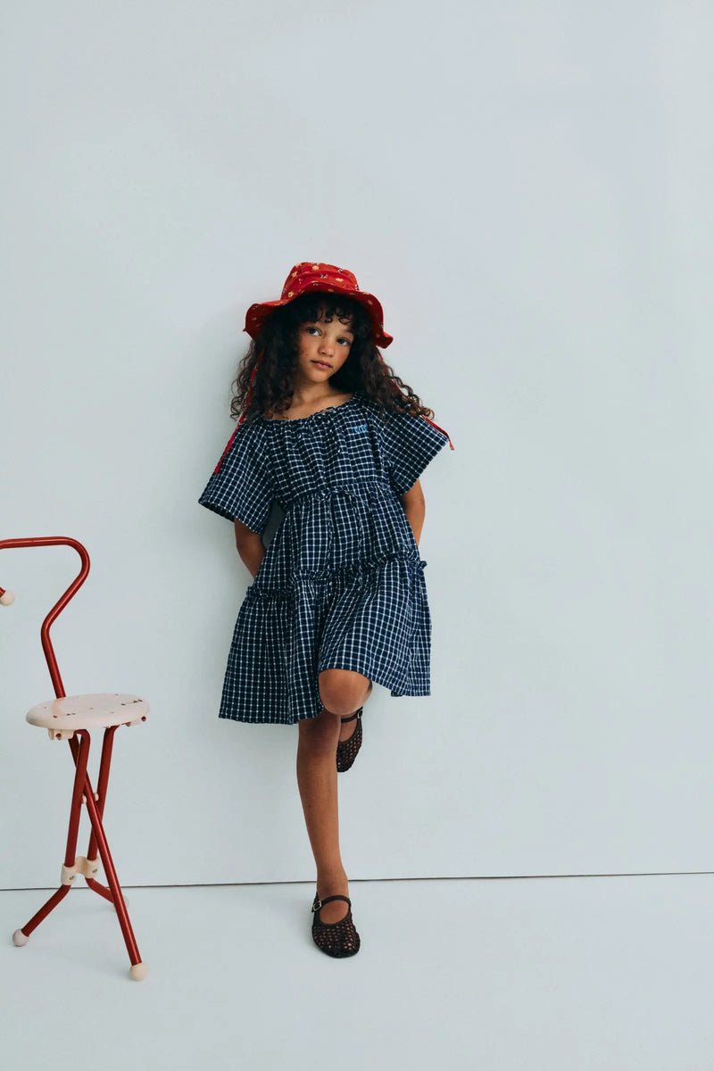 Jasmine Dress Summer Midnight Checks The New Society BEBE Concept 