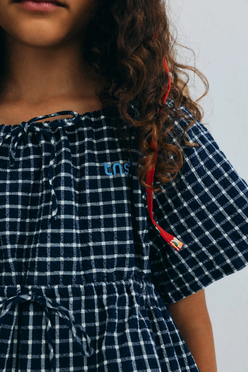 Jasmine Dress Summer Midnight Checks The New Society BEBE Concept 