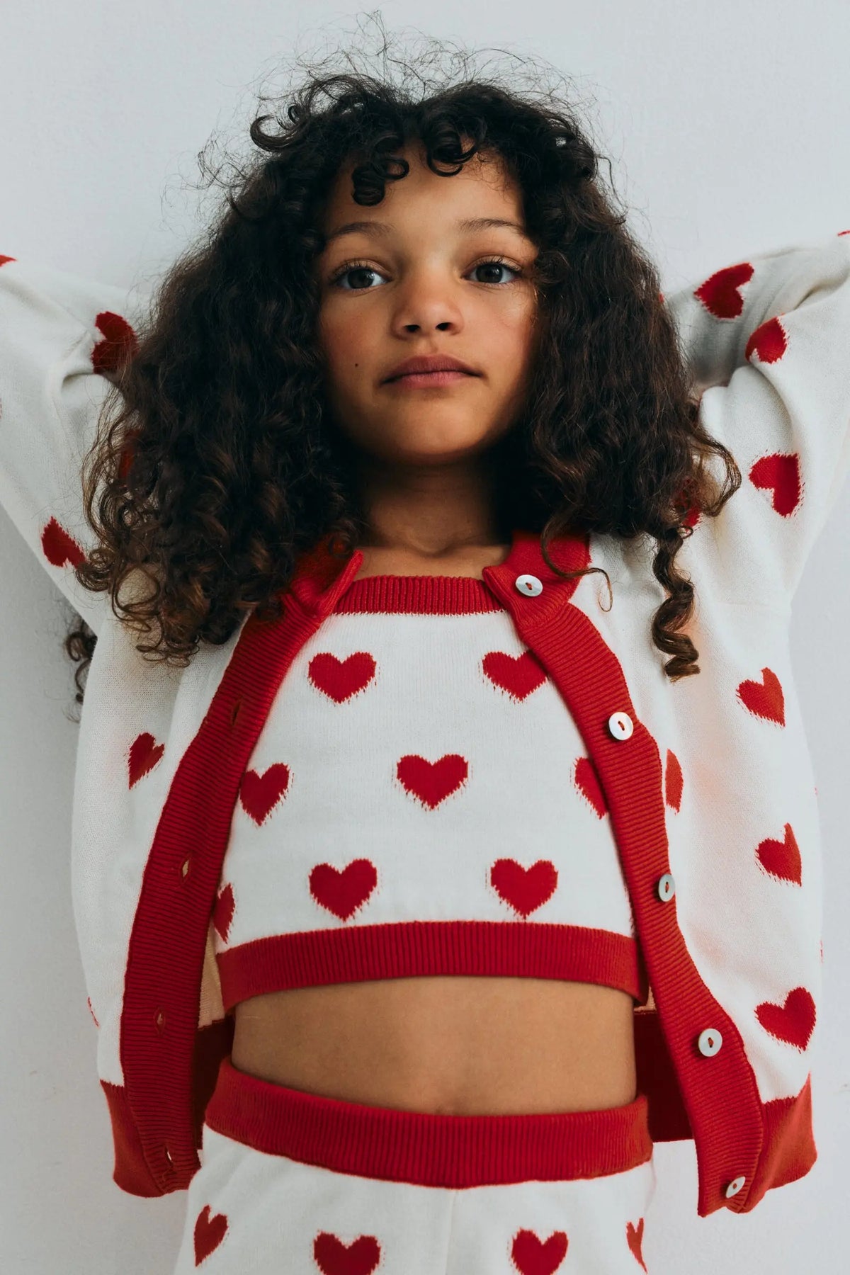 Maqui Cardigan Hearts Jacquard The New Society BEBE Concept 