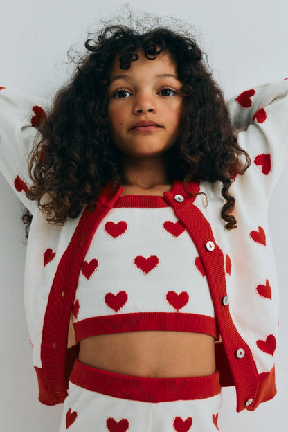 Maqui Cardigan Hearts Jacquard The New Society BEBE Concept 