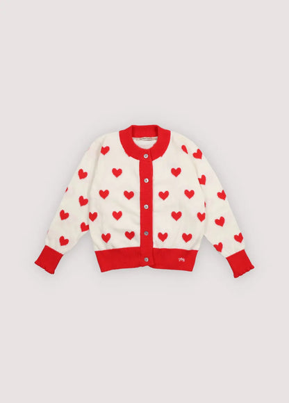 Maqui Cardigan Hearts Jacquard The New Society BEBE Concept 