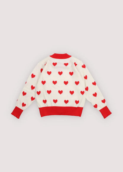 Maqui Cardigan Hearts Jacquard The New Society BEBE Concept 
