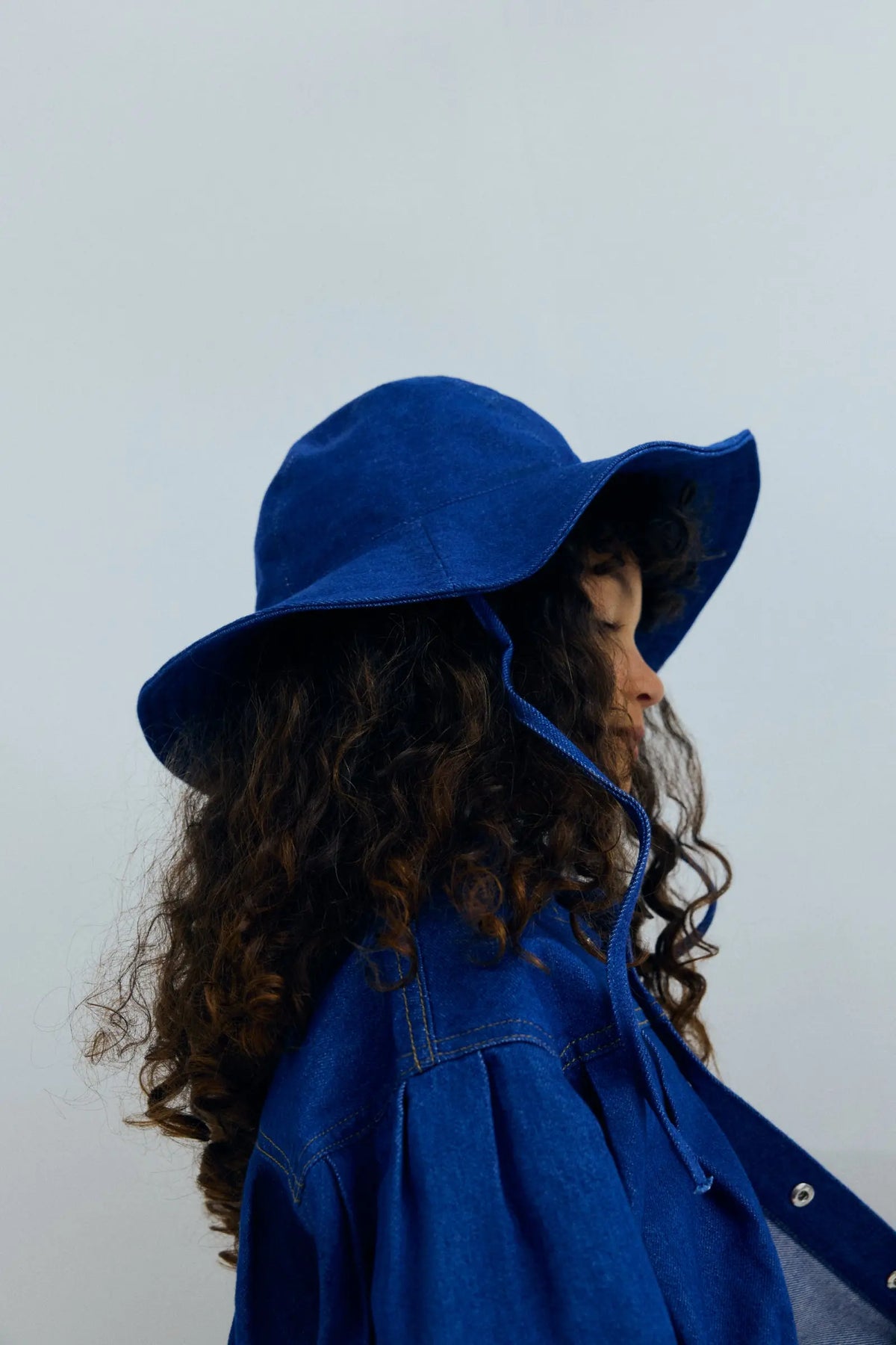 Tulip Hat Blue Denim The New Society BEBE Concept 
