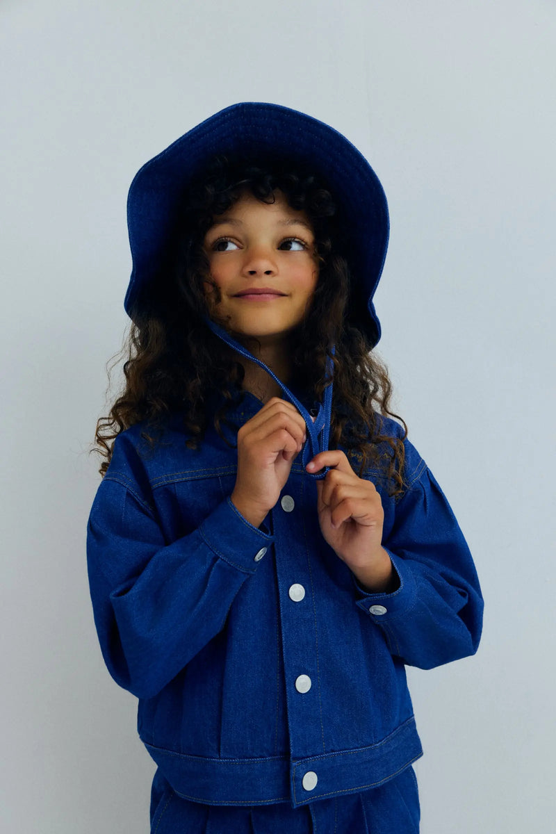 Tulip Hat Blue Denim The New Society BEBE Concept 