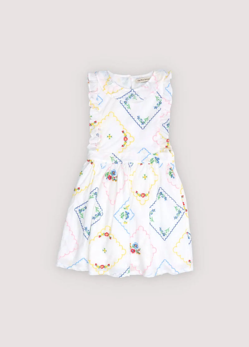 Jacinthe Dress Multicolor Embroidery The New Society BEBE Concept 