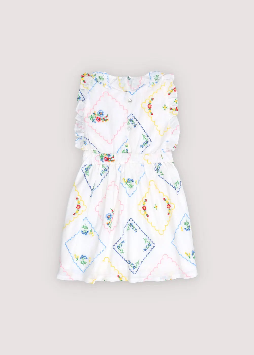 Jacinthe Dress Multicolor Embroidery The New Society BEBE Concept 