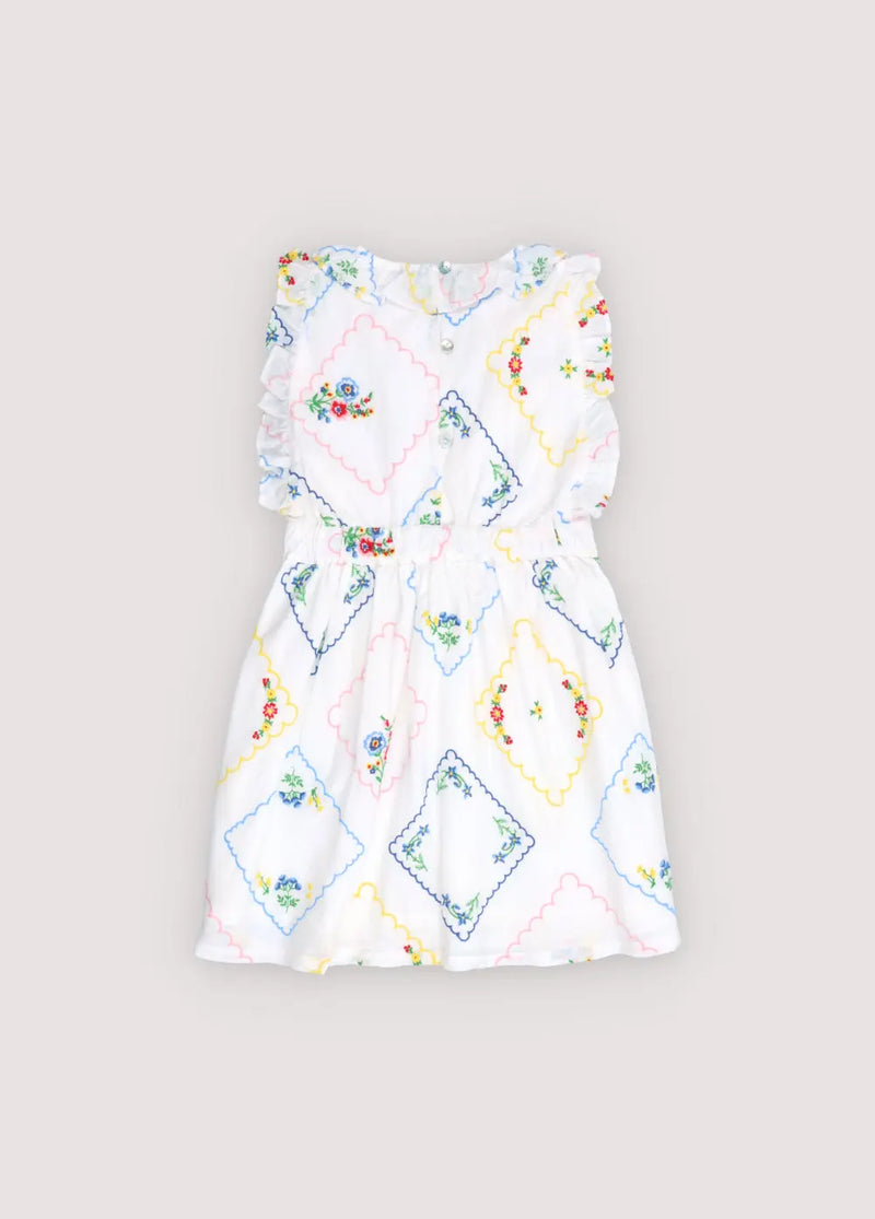 Jacinthe Dress Multicolor Embroidery The New Society BEBE Concept 