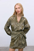 Waterlily Woman Shirt Bandana Print The New Society BEBE Concept 