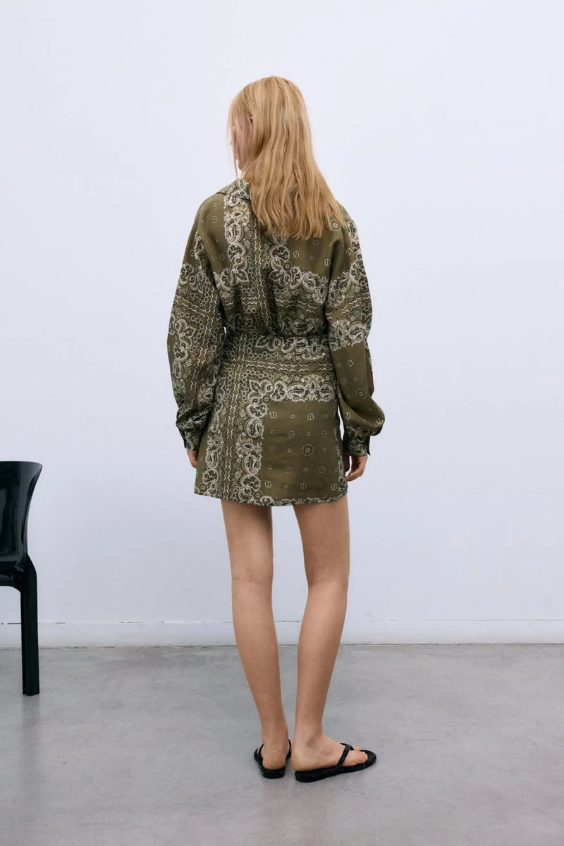 Waterlily Woman Shirt Bandana Print The New Society BEBE Concept 