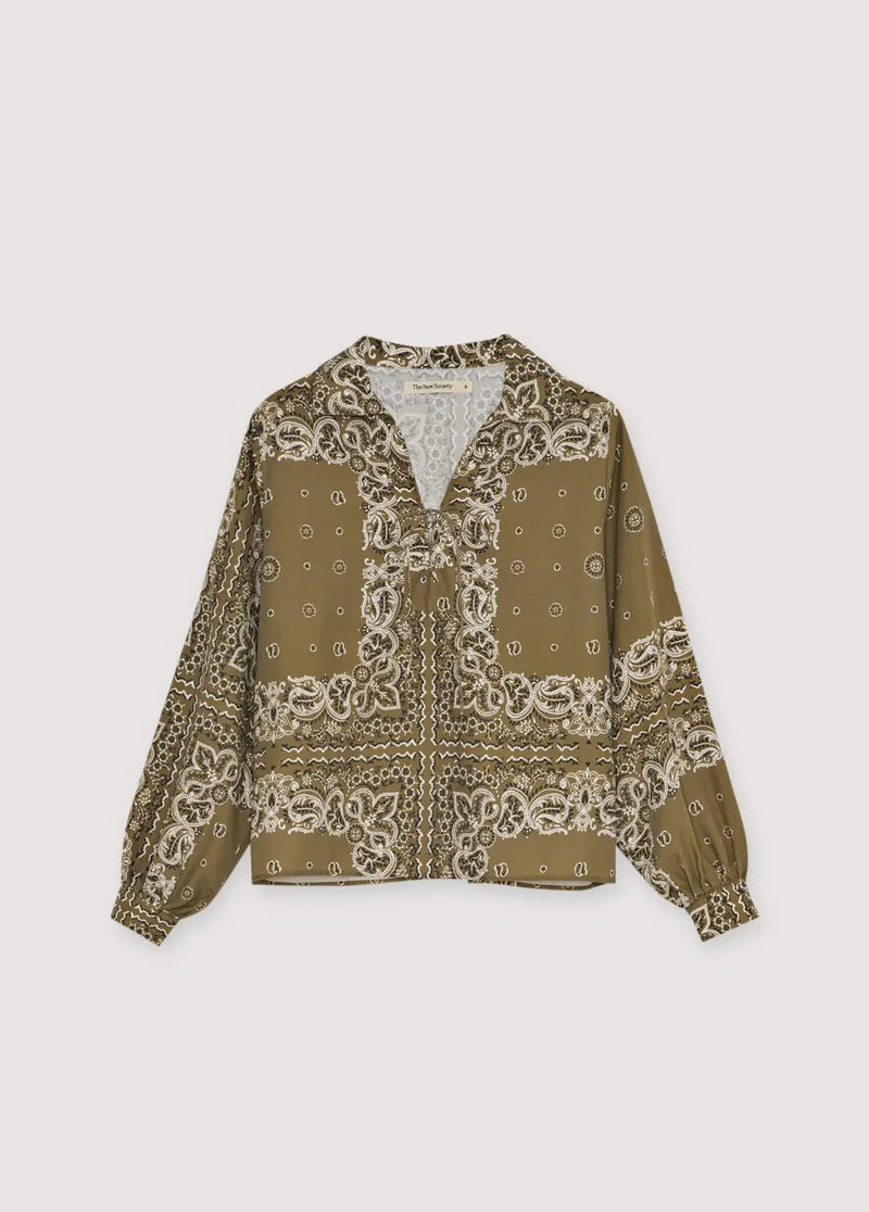 Waterlily Woman Shirt Bandana Print The New Society BEBE Concept 