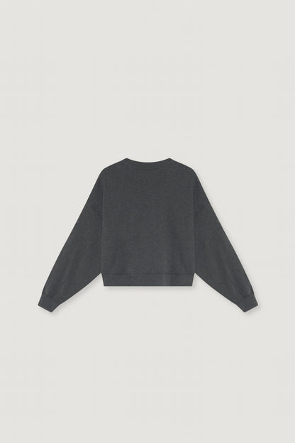 Sweat-shirt à logo TNS gris foncé chiné DARK GREY MELANGE