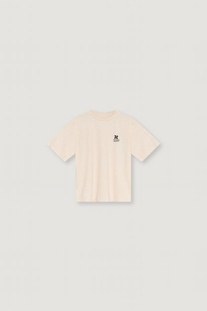TNS Logo T-Shirt Flüsterweiß Melange WHISPER WHITE MELANGE
