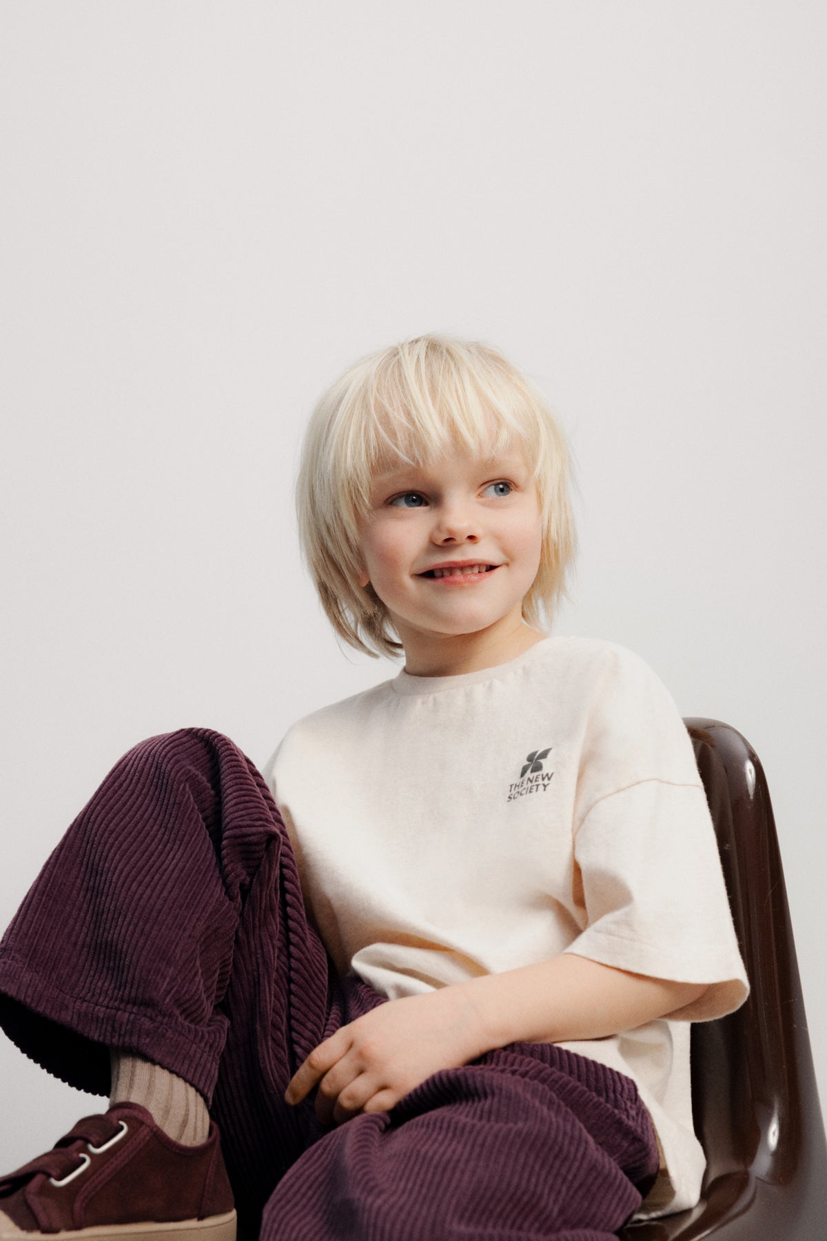 TNS Logo T-Shirt Whisper White Melange WHISPER WHITE MELANGE