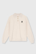 TNS Logo Damen-Polohemd, Flüsterweiß meliert WHISPER WHITE MELANGE