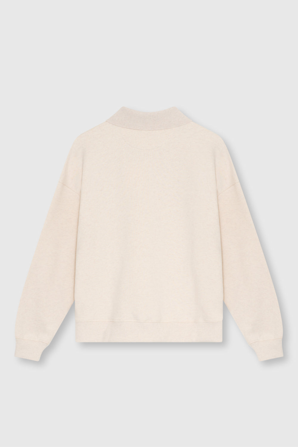 TNS Logo Damen-Polohemd, Flüsterweiß meliert WHISPER WHITE MELANGE