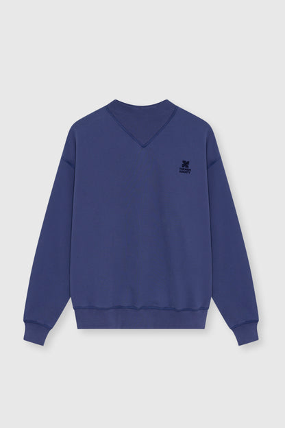 TNS Logo Rib Collar Woman Sweatshirt Blue Dephts BLUE DEPHTS