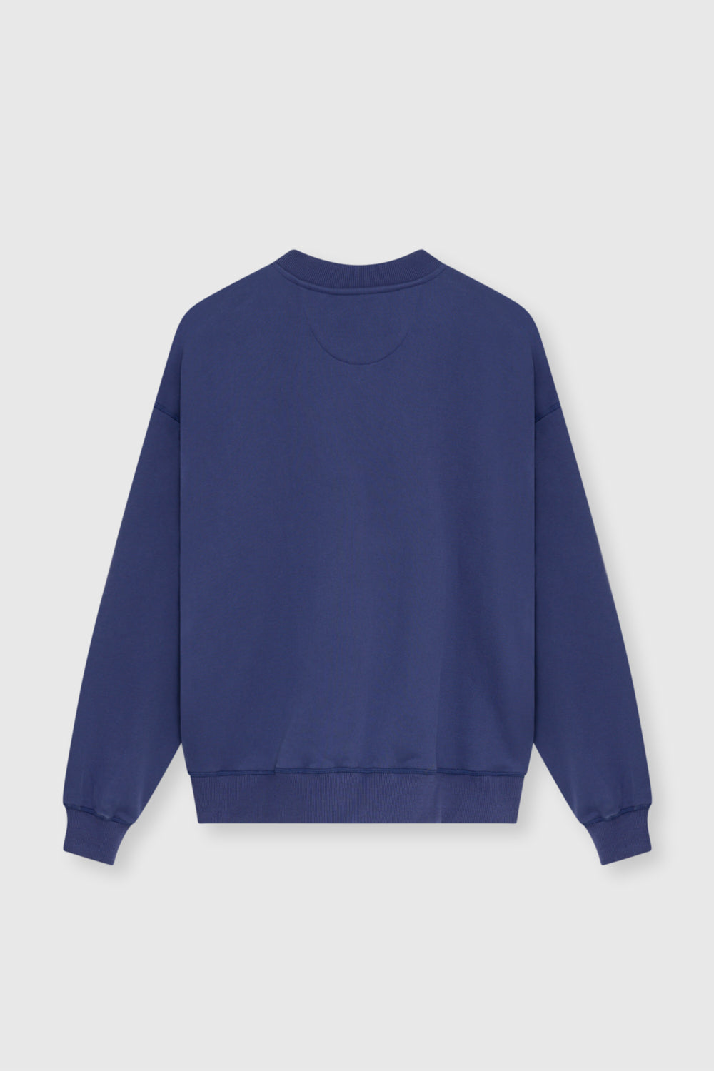 TNS Logo Rib Collar Woman Sweatshirt Blue Dephts